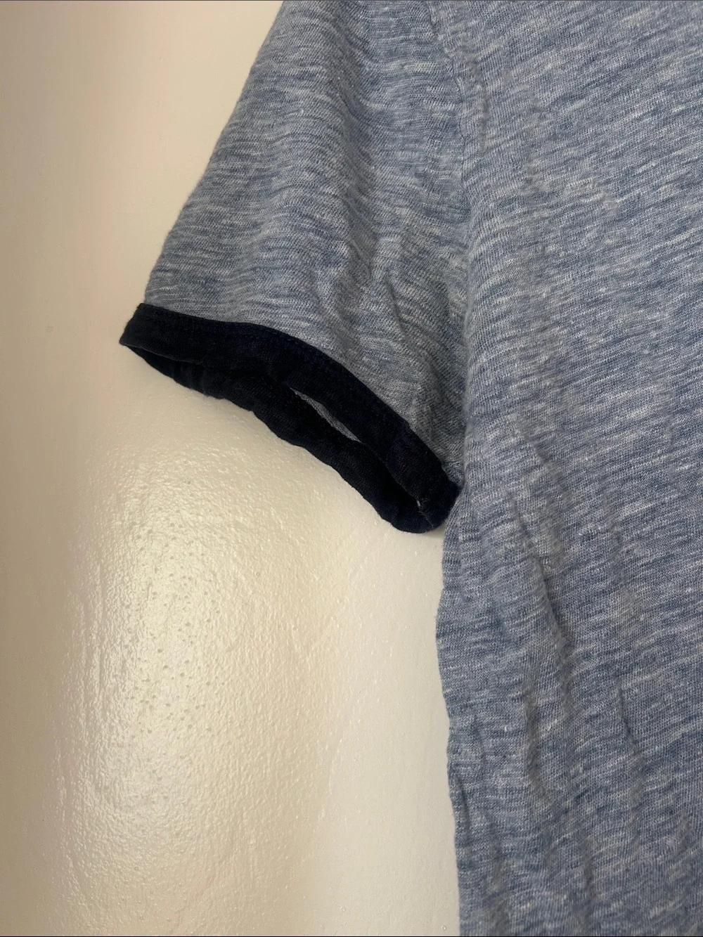 Vintage J. Crew “oui” linen ringer tee